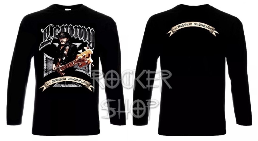 Tričko LEMMY pánske-49% Motherfucker 51% Son Of A Bitch/dlhý rukáv