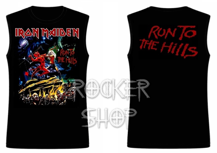 Tričko IRON MAIDEN pánske-Run To The Hills/bez rukávov