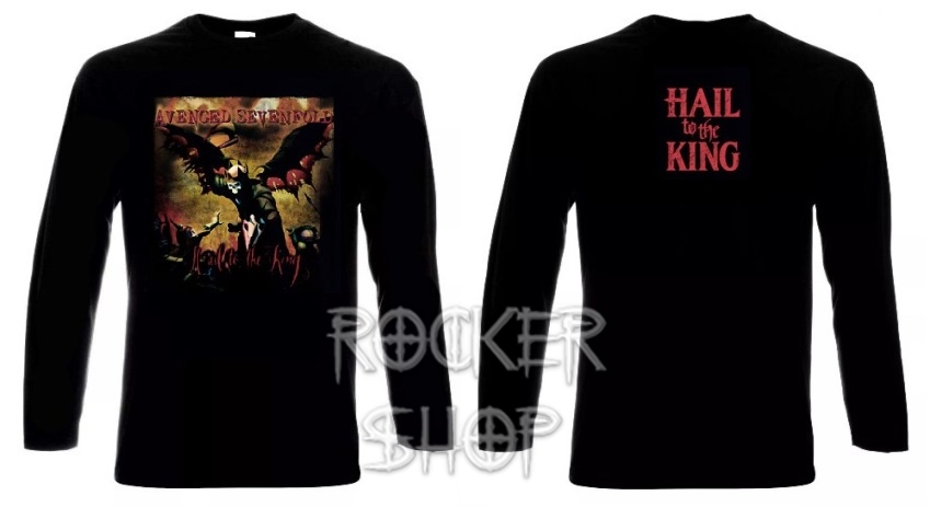 Tričko AVENGED SEVENFOLD pánske-Hail To The King Cover/dlhý rukáv 