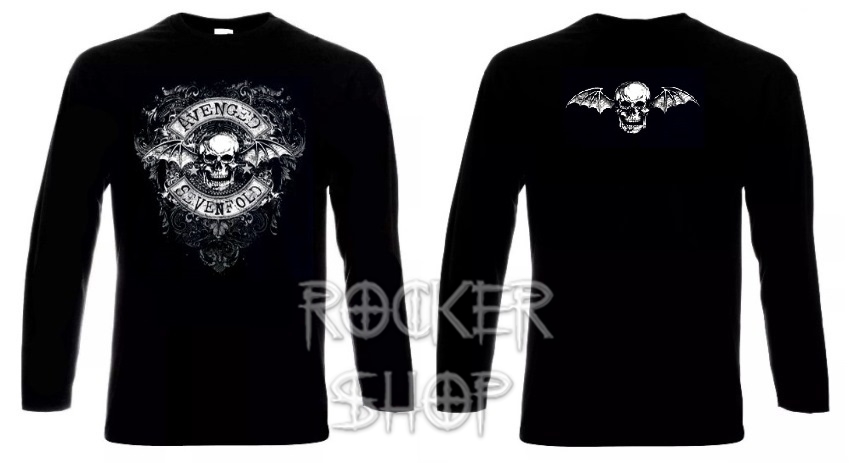 Tričko AVENGED SEVENFOLD pánske-Skull/dlhý rukáv 