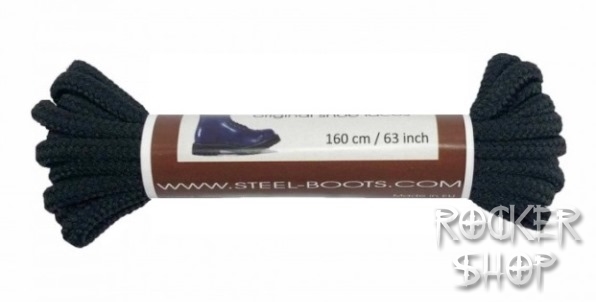  Šnúrky STEEL 160 cm-čierne
