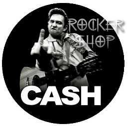 Odznak JOHNNY CASH-Flip The Finger