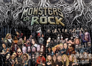 Puzzle MONSTERS OF ROCK /768 dielov/