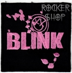 Nášivka BLINK 182 nažehľovacia-Pink Logo