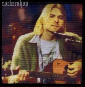 Nášivka KURT COBAIN foto-Guitar