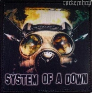 Nášivka SYSTEM OF A DOWN foto-Gas Mask