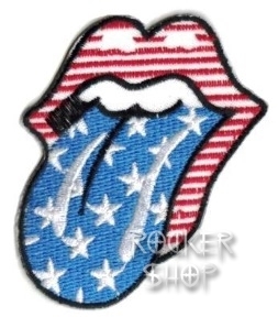 Nášivka ROLLING STONES nažehľovacia-USA Tongue