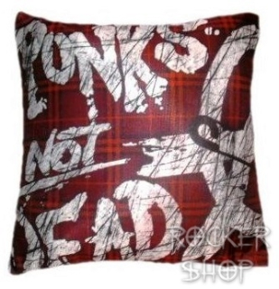 Vankúš PUNKS NOT DEAD-Checkered