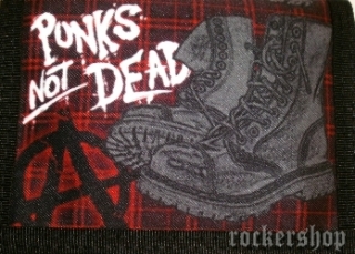 Peňaženka PUNKS NOT DEAD-Checkered/Boots