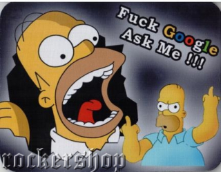 Podložka pod myš HOMER SIMPSON-Fuck Google Ask Me!!!l
