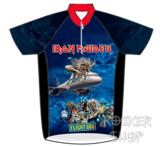 Dres IRON MAIDEN cyklistický pánsky-Flight 666