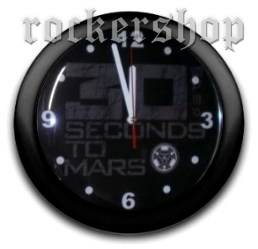 Nástenné hodiny 39 SECONDS TO MARS-Logo