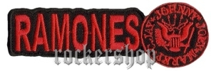 Nášivka RAMONES nažehľovacia-Red Logo