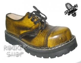 Topánky STEADY´S - 3 dierkové yellow