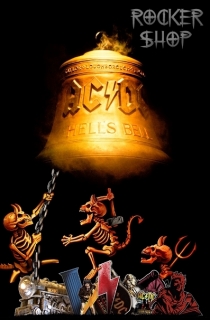 Vlajka AC/DC-Hell´s Bells Collage