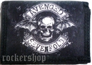 Peňaženka AVENGED SEVENFOLD-Bat Skull Logo BW
