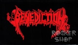 Nášivka BENEDICTION-červené logo