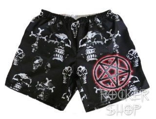 Plavky SKULLS pánske-Pentagram