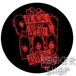 Odznak BLACK VEIL BRIDES-Red Band