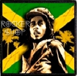 Nášivka BOB MARLEY foto-Jamaica Flag