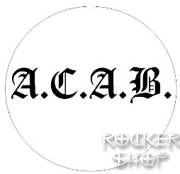 Odznak A.C.A.B.-White