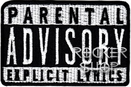 Nášivka PARENTAL ADVISORY nažehľovacia