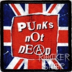 Nášivka PUNKS NOT DEAD foto-UK Flag