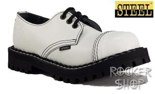 Topánky STEEL-3 dierkové biele