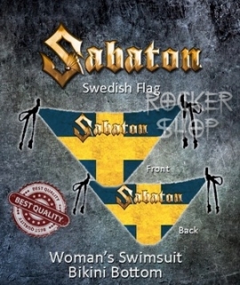 Bikiny SABATON-Swedish Flag/spodný diel