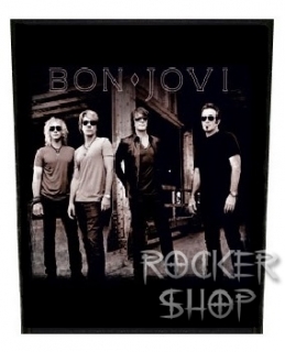 Nášivka BON JOVI chrbtová-Band BW