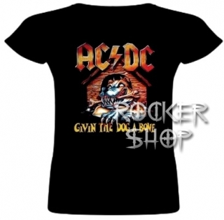 Tričko AC/DC dámske-Givin The Dog A Bone