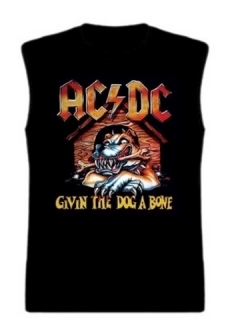 Tričko AC/DC pánske-Givin The Dog A Bone/bez rukávov