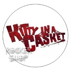 Odznak KITTY IN A CASKET-Logo