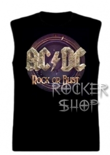 Tričko AC/DC pánske-Rock Or Bust/bez rukávov