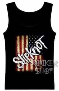 Tričko SLIPKNOT dámsky top-USA Flag