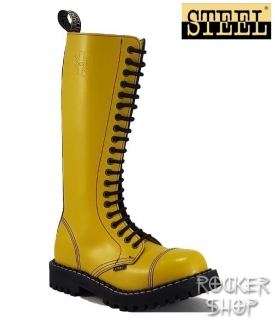 Topánky STEEL-20 dierkové žlté