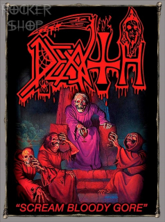 Nášivka DEATH chrbtová-Scream Bloody Gore