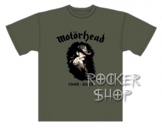 Tričko MOTORHEAD pánske-Lemmy Finger 1945-2015/Green 
