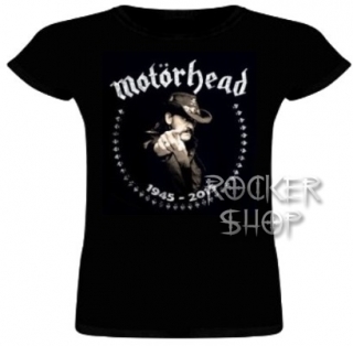 Tričko MOTORHEAD dámske-Lemmy Finger 1945-2015