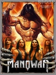 Nášivka MANOWAR chrbtová-Kingdom Of Steel Band/Hands