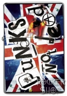 Zapaľovač PUNKS NOT DEAD-UK Chaos Logo