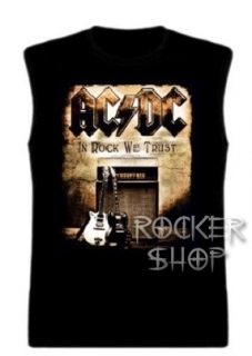 Tričko AC/DC pánske-In Rock We Trust/bez rukávov