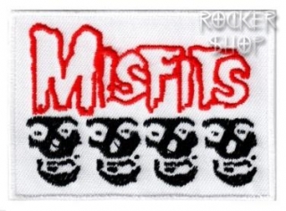 Nášivka MISFITS nažehľovacia-Skulls White