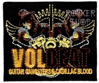 Nášivka VOLBEAT nažehľovacia-Guitar Gangsters And Cadillac Blood