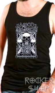 Tielko AMON AMARTH pánske-Bearded Skull