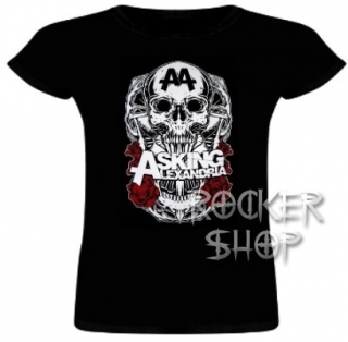 Tričko ASKING ALEXANDRIA dámske-Skull