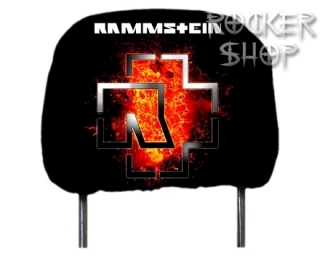 Návlek na opierku hlavy RAMMSTEIN-Fire Logo