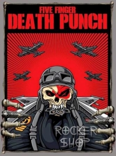 Nášivka FIVE FINGER DEATH PUNCH chrbtová-Pilot/Hands