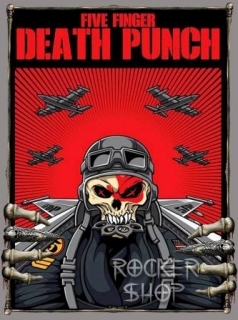 Nášivka FIVE FINGER DEATH PUNCH chrbtová-Pilot/Hands