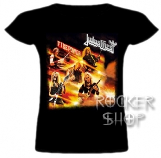 Tričko JUDAS PRIEST dámske-Firepower Band